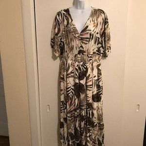NWT Old Navy Floral Wrap Front High Low Dress
